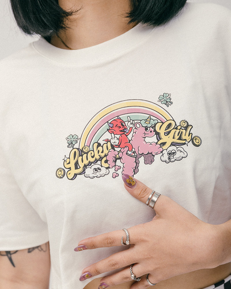 CROP TOP LUCKY GIRL