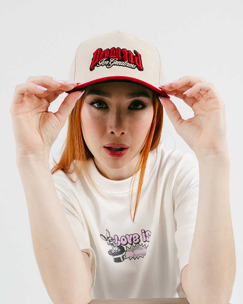 GORRA BEIGE / ROJA GREATNESS