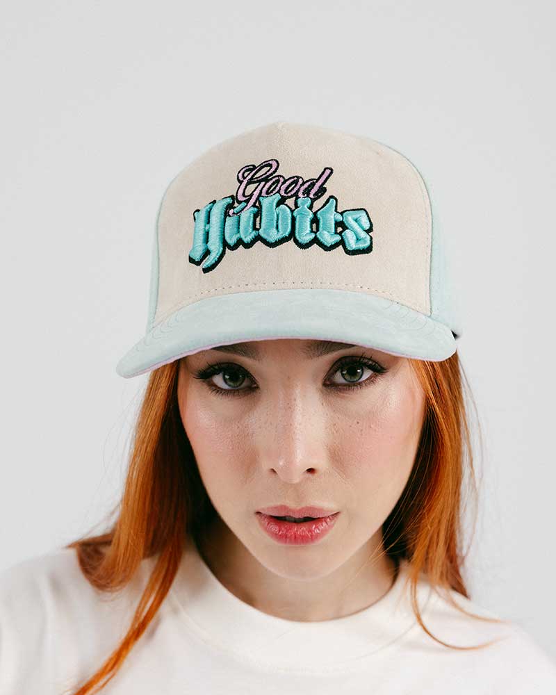 GORRA BEIGE / VERDE GOOD HABITS