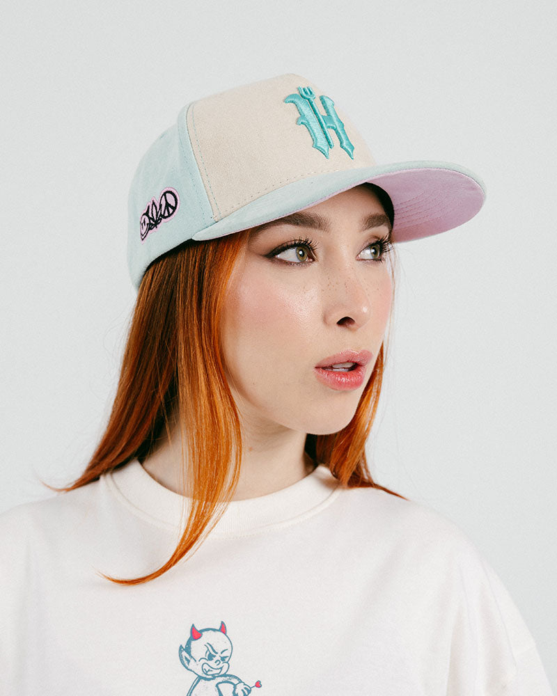 GORRA BEIGE / VERDE H